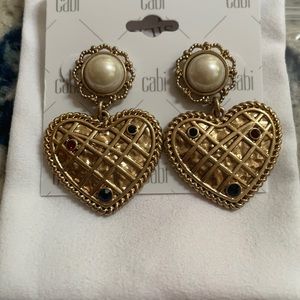 🌸 CABI Heart Of Gold Earrings NWT Fall 20 #2182